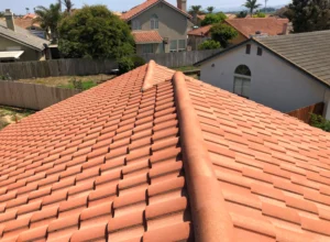 client photo newly cleaned roof